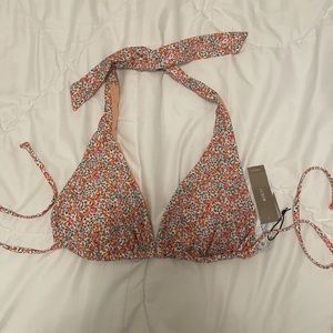 NWT JCREW - Halter Bikini Top - LIBERTY® ELOISE FLORAL - Medium